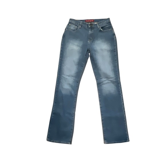 013-001 Nautica‎ Womens Size 8 Straight Leg Denim Blue Jeans Flaw Please Read - Picture 1 of 8